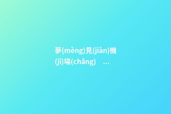 夢(mèng)見(jiàn)機(jī)場(chǎng)　周公解夢(mèng)之夢(mèng)到機(jī)場(chǎng)